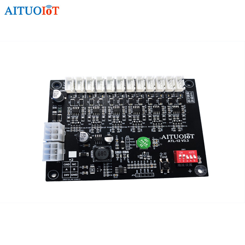 RS485 12CH Lock Control PCB board for Smart Lockers Board