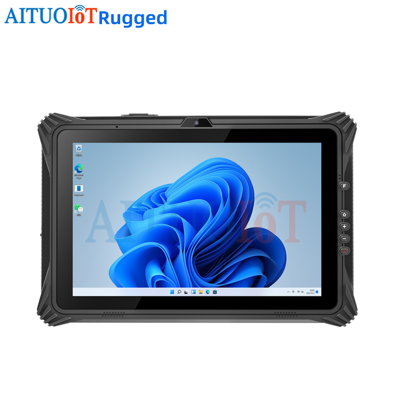 12″ Rugged Tablet Windows 11 with 2D, NFC, RJ45 Port, RS232, 4G/5G/Wifi IP65 Waterproof Industrial Tablet