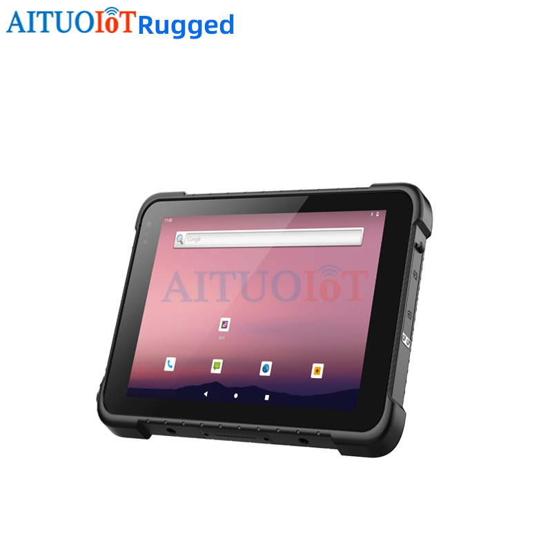 8″ Rugged Tablet Android with RJ45 Port, RS232, Car Holder, Docking, IP65 Waterproof Industrial PC