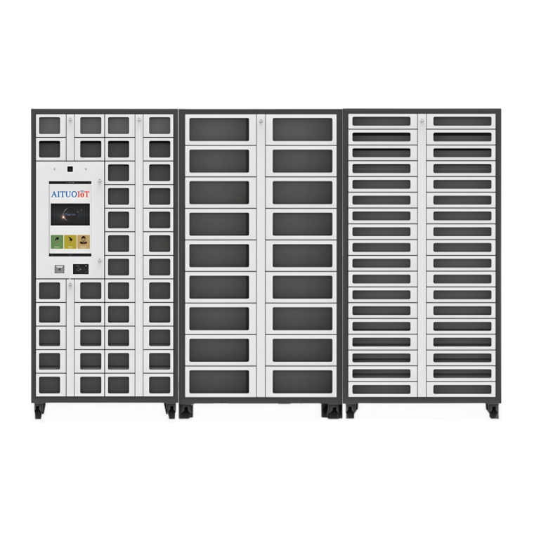 Smart lockers tools and materials management various grid sizes optional